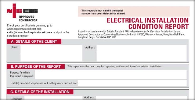 Landlords Electrical Inspecting and Testing Peterborough